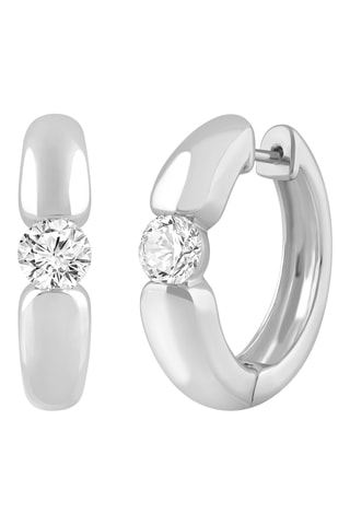 Créoles - Or blanc et diamants