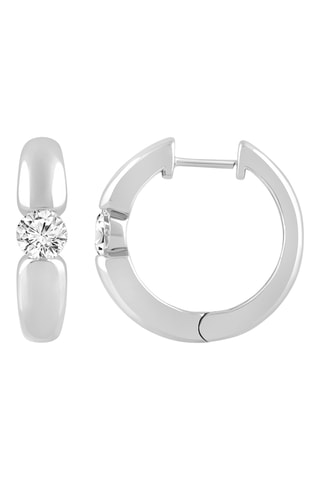 Créoles - Or blanc et diamants