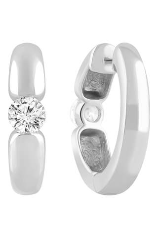 Créoles - Or blanc et diamants