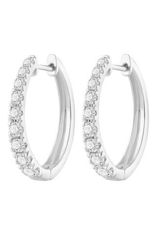 Créoles - Or blanc et diamants