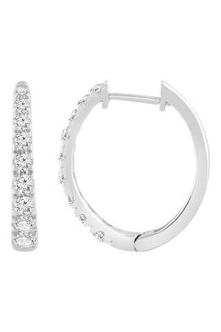 Créoles - Or blanc et diamants