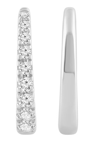 Créoles - Or blanc et diamants