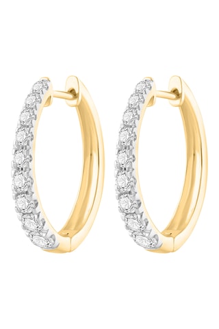 Créoles - Or jaune et diamants