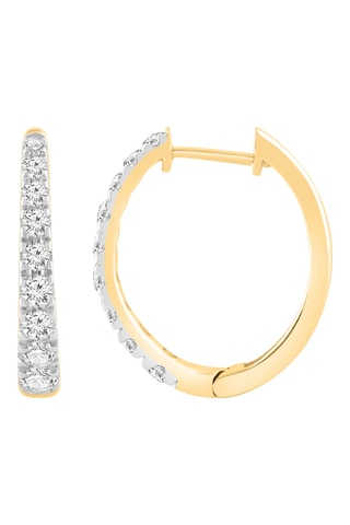 Créoles - Or jaune et diamants