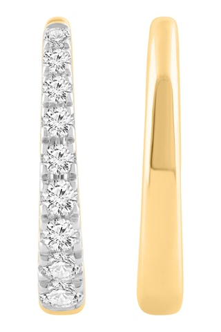 Créoles - Or jaune et diamants