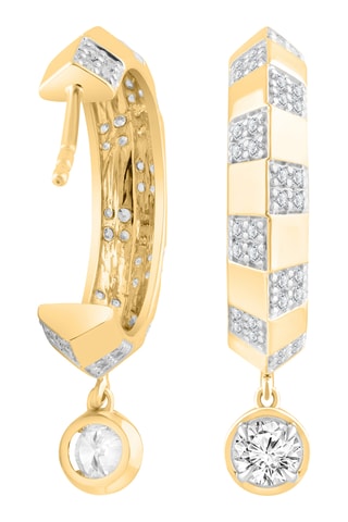 Créoles - Or jaune et diamants