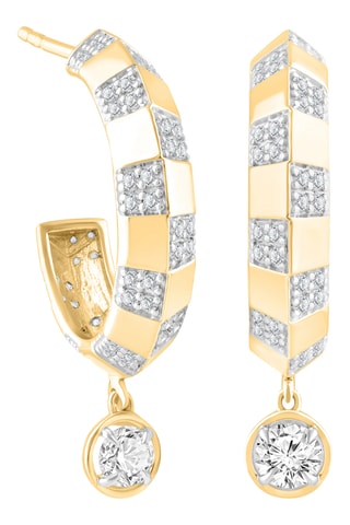 Créoles - Or jaune et diamants