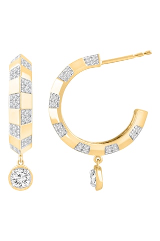 Créoles - Or jaune et diamants