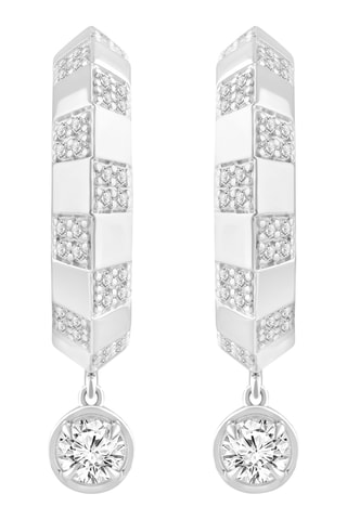 Créoles - Or blanc et diamants