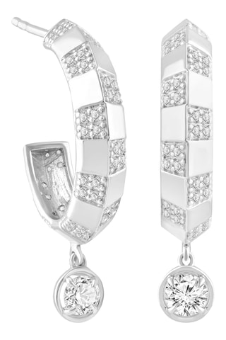 Créoles - Or blanc et diamants