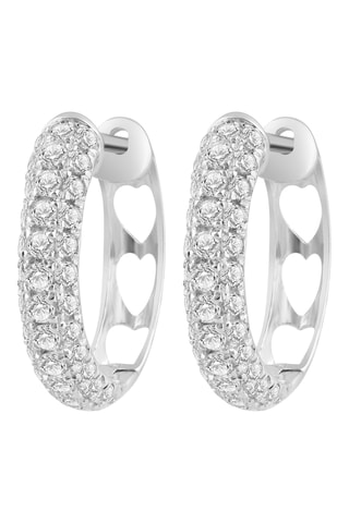 Créoles - Or blanc et diamants