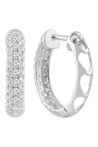 Créoles - Or blanc et diamants