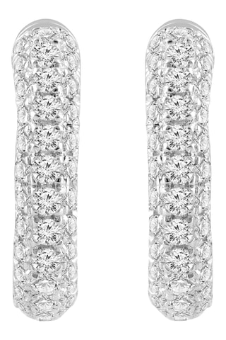 Créoles - Or blanc et diamants