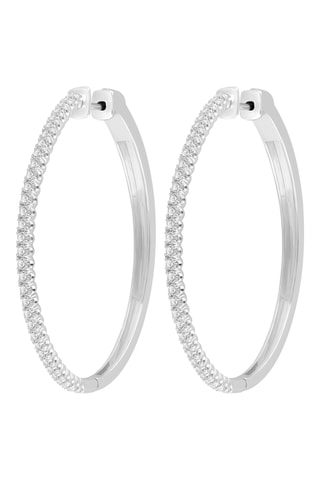 Créoles - Or blanc et diamants