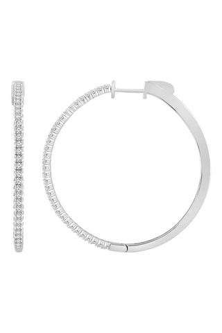 Créoles - Or blanc et diamants