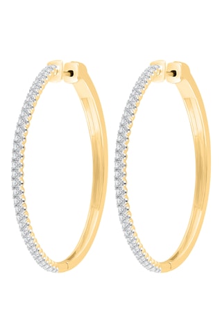 Créoles - Or jaune et diamants