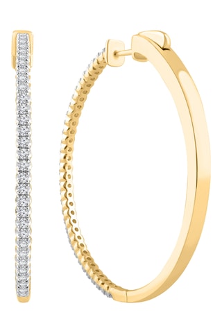 Créoles - Or jaune et diamants