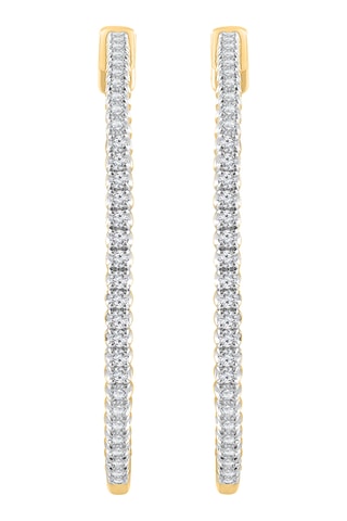 Créoles - Or jaune et diamants