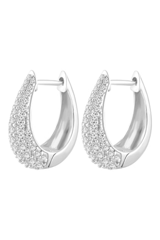 Créoles - Or blanc et diamants