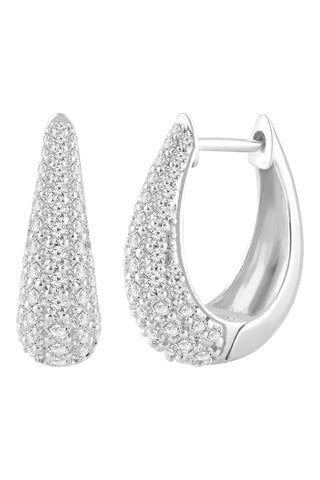 Créoles - Or blanc et diamants