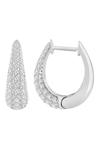 Créoles - Or blanc et diamants