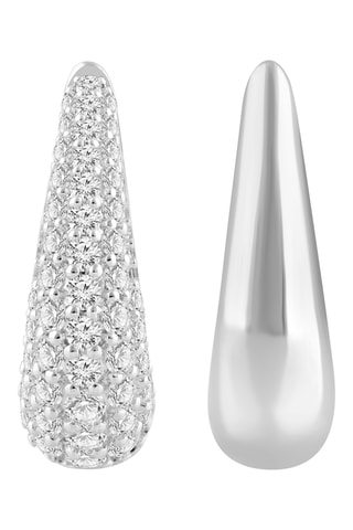 Créoles - Or blanc et diamants