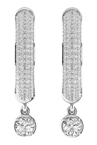 Créoles - Or blanc et diamants