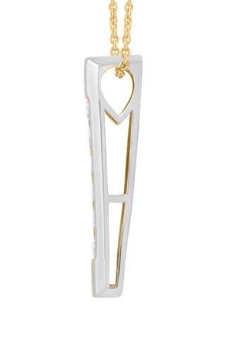 Collier - Or jaune, or blanc et diamants