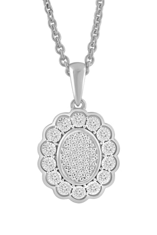 Collier - Or blanc et diamants