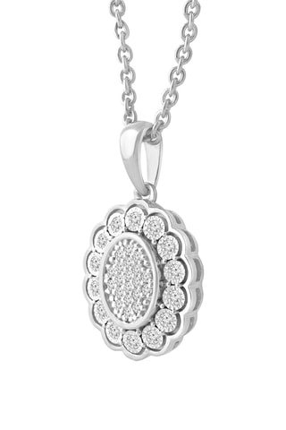Collier - Or blanc et diamants