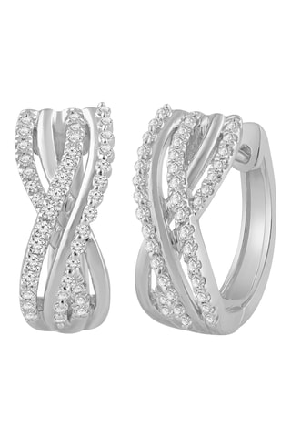 Créoles - Or blanc et diamants