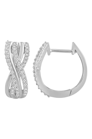 Créoles - Or blanc et diamants