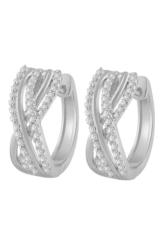 Créoles - Or blanc et diamants