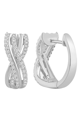 Créoles - Or blanc et diamants