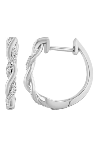 Créoles - Or blanc et diamants