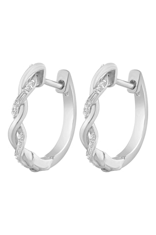 Créoles - Or blanc et diamants