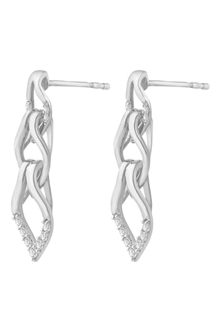 Boucles d'oreilles - Or blanc et diamants