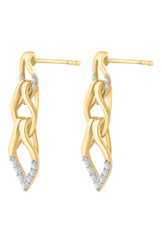 Boucles d'oreilles - Or jaune et diamants
