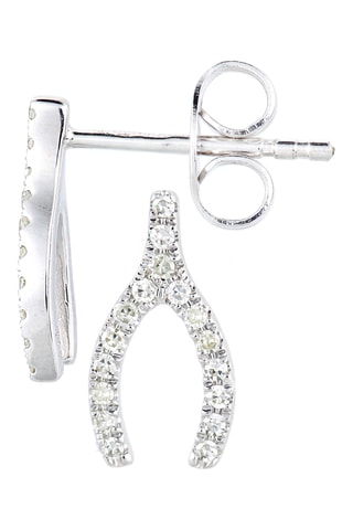 Boucles d'oreilles - Or blanc et diamants