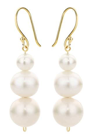 Boucles d'oreilles - Or jaune et perles de culture d'eau douce