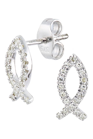 Boucles d'oreilles - Or blanc et diamants
