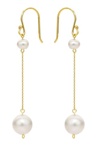 Boucles d'oreilles - Or jaune et perles de culture d'eau douce