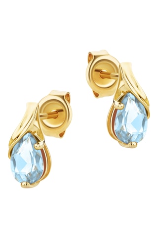 Boucles d'oreilles - Or jaune et topazes