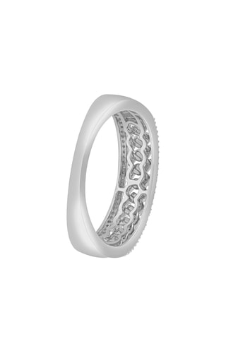 Bague - Or blanc et diamants