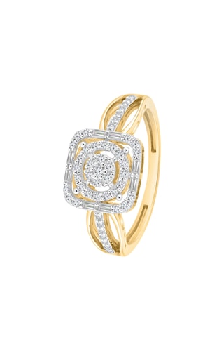 Bague - Or jaune et diamants