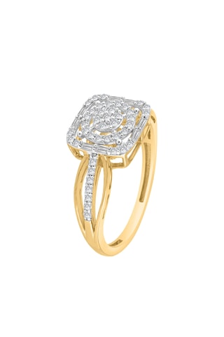 Bague - Or jaune et diamants