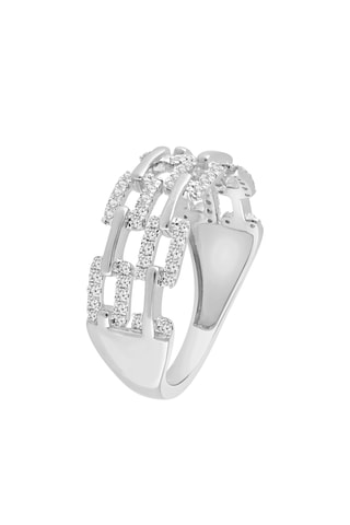 Bague - Or blanc et diamants