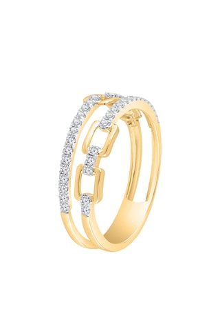 Bague - Or jaune et diamants