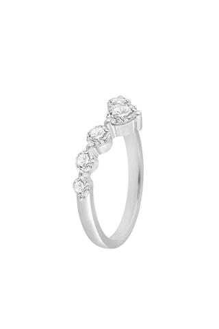 Bague - Or blanc et diamants