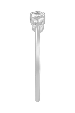 Bague - Or blanc et diamants